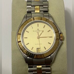 Baume & Mercier Geneve Malibu 18kt Gold / Ss MV045083 36MM Watch (Rare Model)